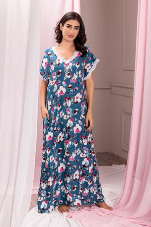 Floral Rayon Comfy Fit Nighty