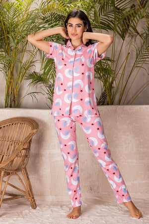 Pure cotton Classic collar Pj set