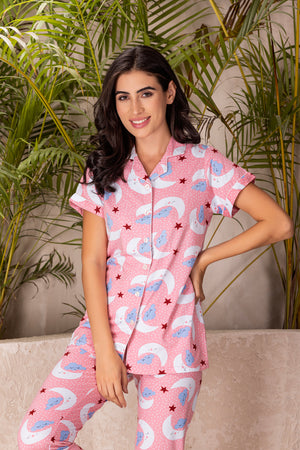 Pure cotton Classic collar Pj set