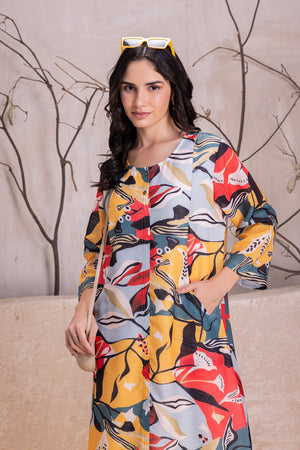 Printed Cotton Lounge dress