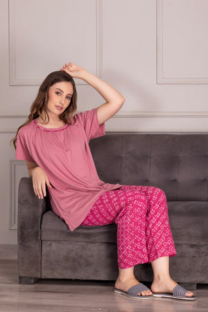 Pink pure cotton Pj set