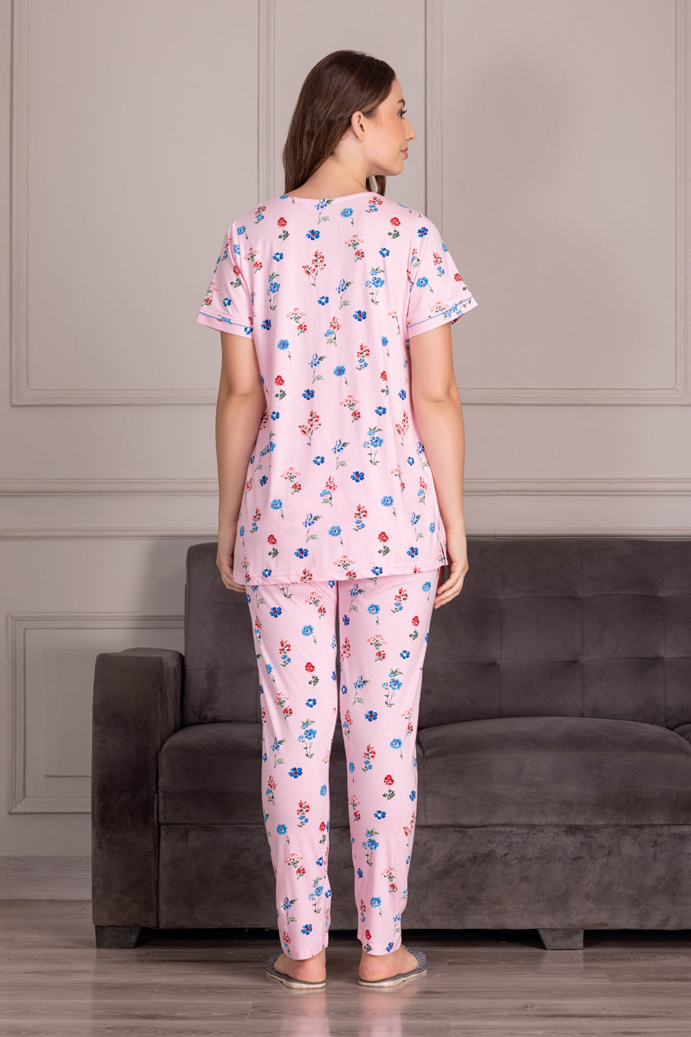 Pure Cotton Floral Night suit