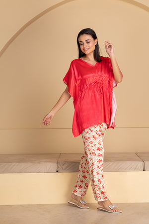 Satin Kaftan Pj set