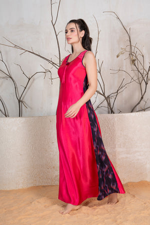 Sleeveless Satin Nightdress