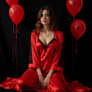 Satin Flame Valentine Set