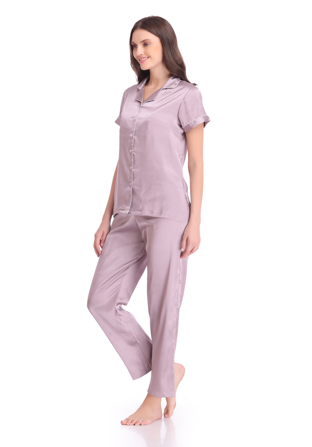 Teressa Night-suit in Periwinkle