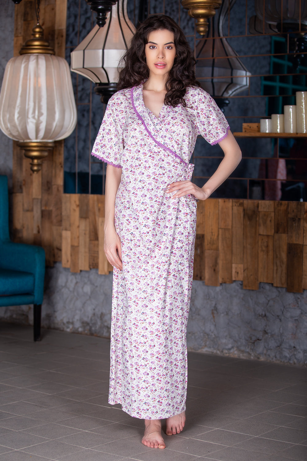 Garden of Eden natural cotton robe Private Lives